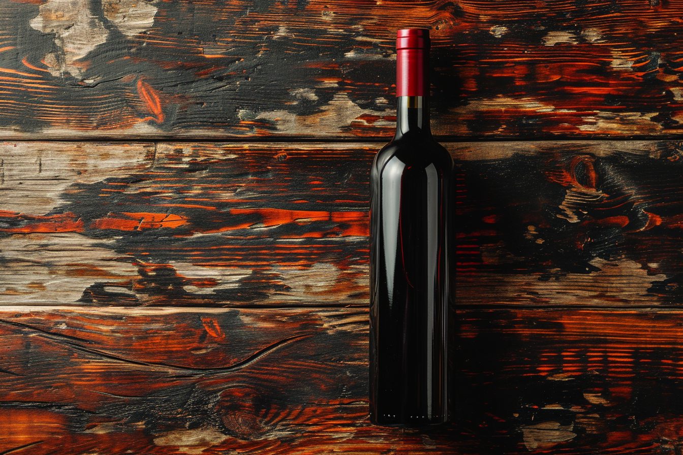 Une bouteille de vin