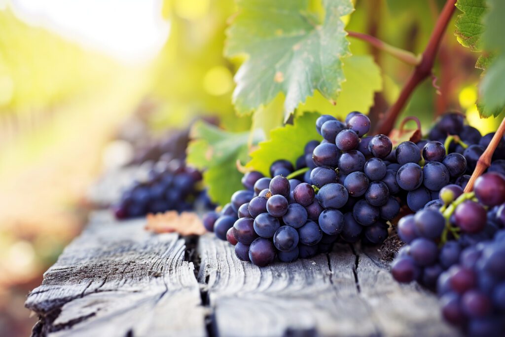 Des grappes de raisin