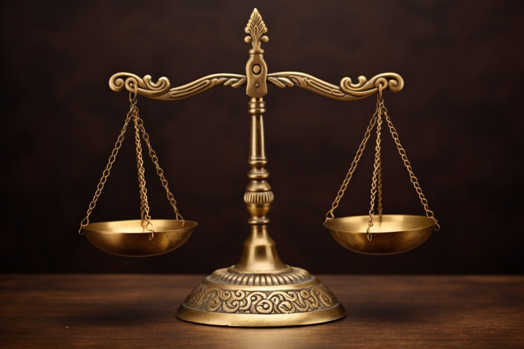 La balance juridique