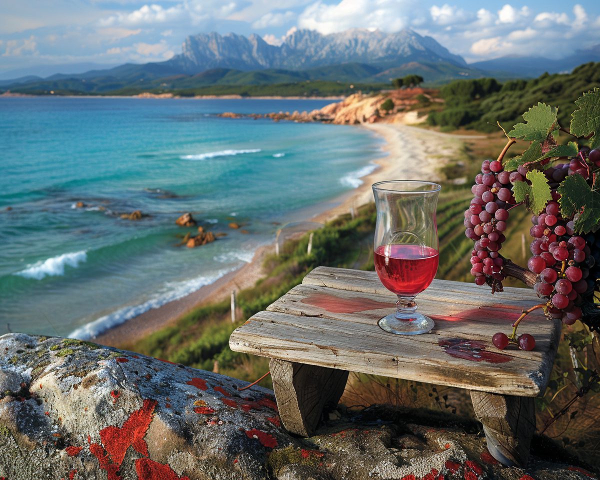 Dun vin au bord de la plage
