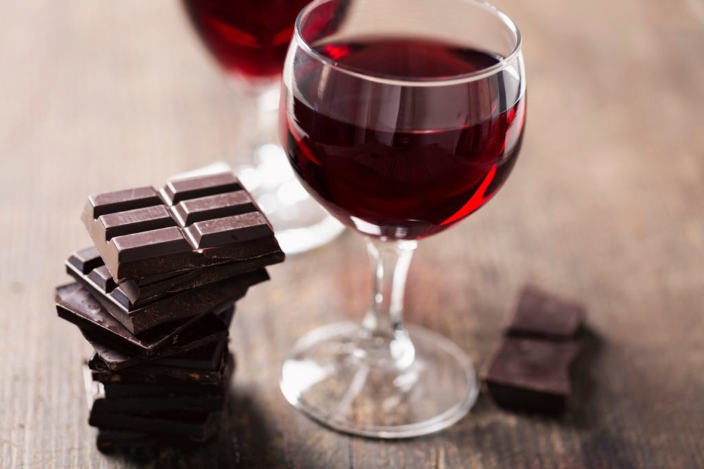 Vin et chocolat
