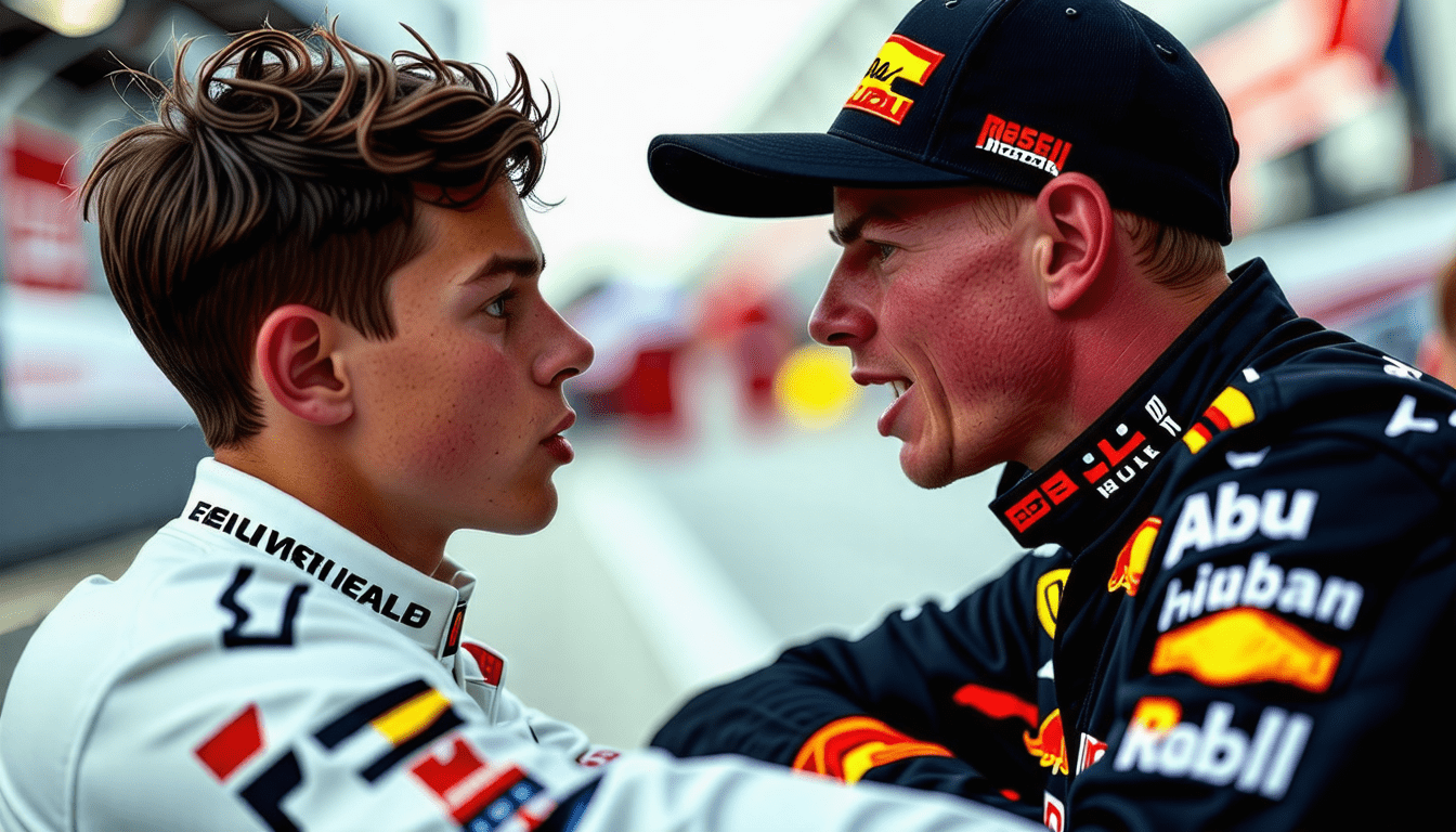 découvrez l'analyse percutante de gaëtan vigneron sur le conflit verbal entre russell et verstappen lors du grand prix de f1 à abu dhabi. plongez dans une discussion qui met en lumière le côté ludique et parfois enfantin des rivalités en formule 1.