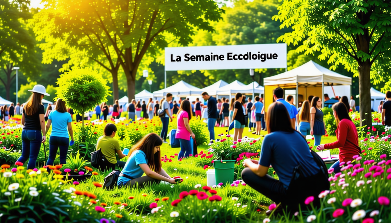 participez à la semaine écologique et découvrez des initiatives durables, des conférences inspirantes et des ateliers pratiques pour promouvoir un mode de vie écologique. rejoignez-nous pour célébrer la nature et apprendre à protéger notre planète!