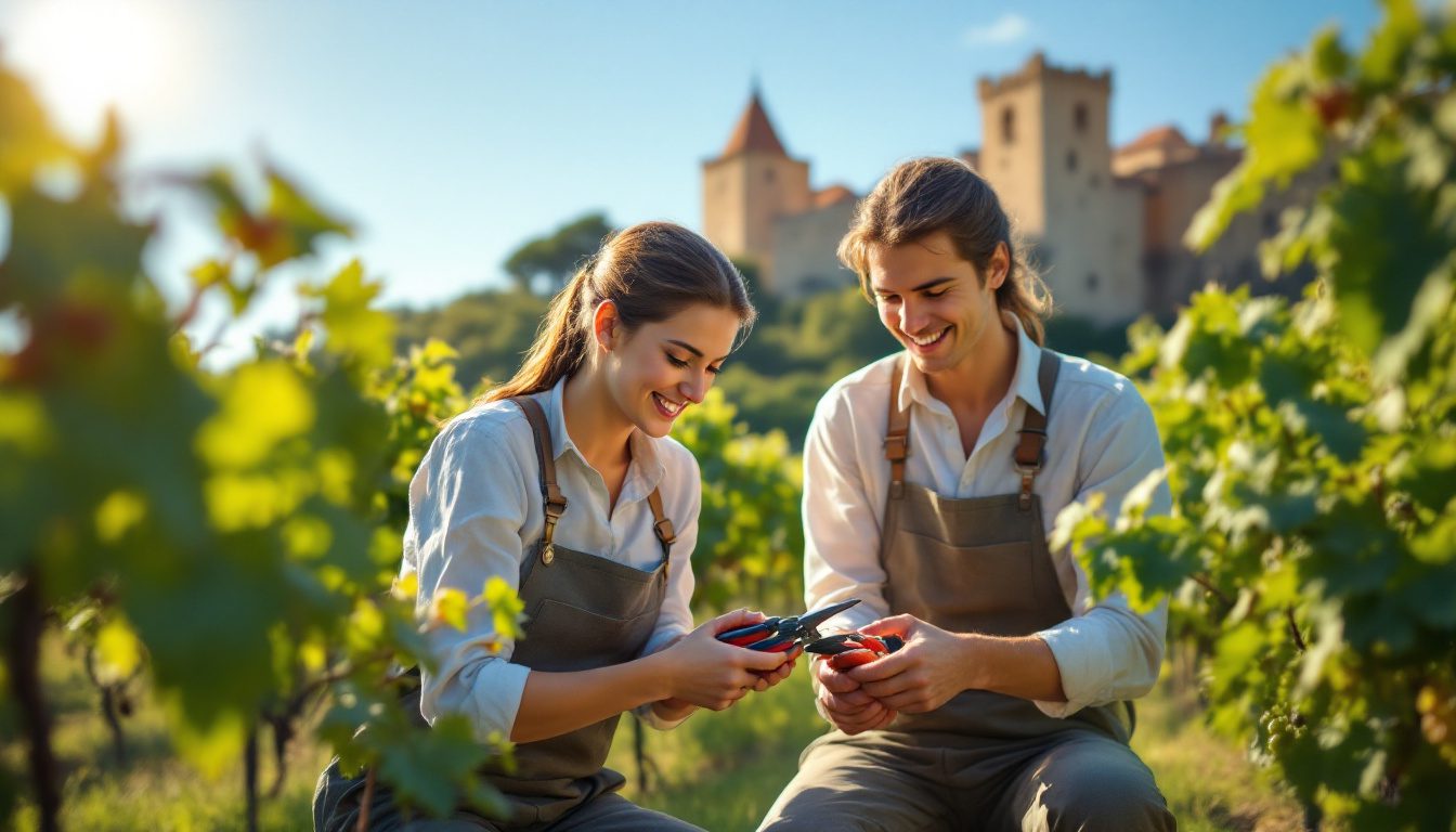 découvrez comment des jeunes vignerons de carcassonne perfectionnent leur savoir-faire en matière de taille de la vigne lors d'un concours formateur. un événement captivant qui met en lumière la passion et l'expertise de la nouvelle génération viticole.