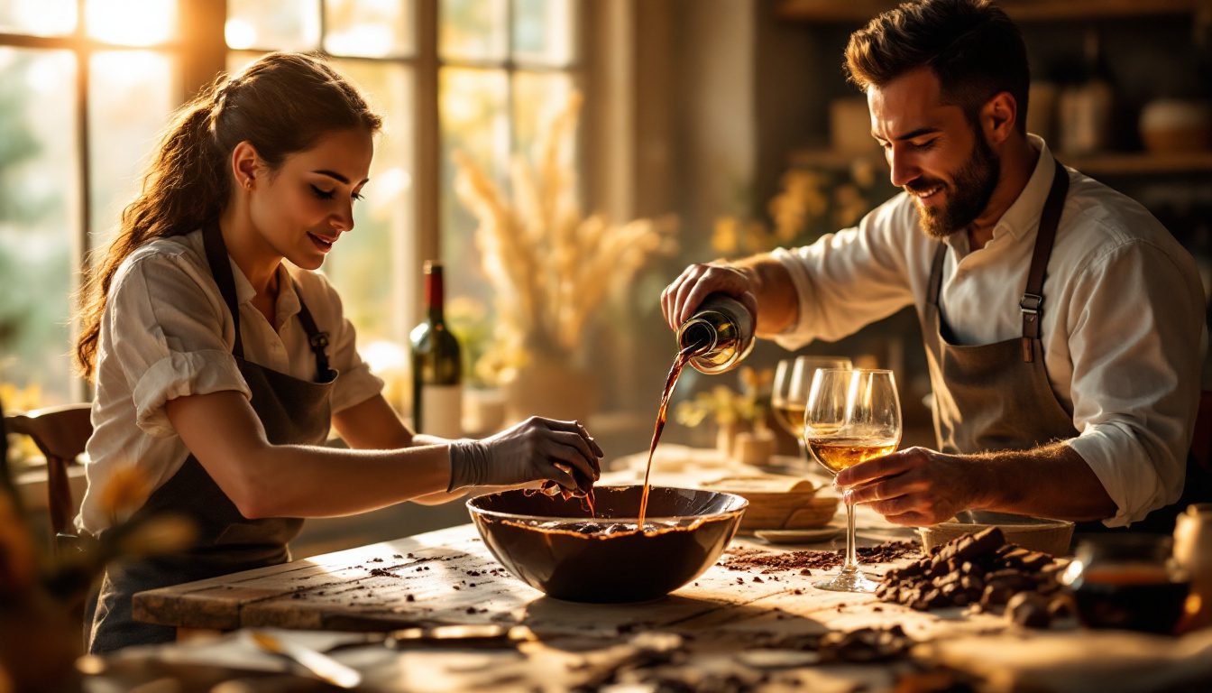 découvrez une aventure sensorielle unique à plœmeur, où un chocolatier et un vinificateur s'associent pour créer des expériences gustatives inédites. plongez dans l'harmonie audacieuse des saveurs entre le chocolat fin et les vins raffinés.