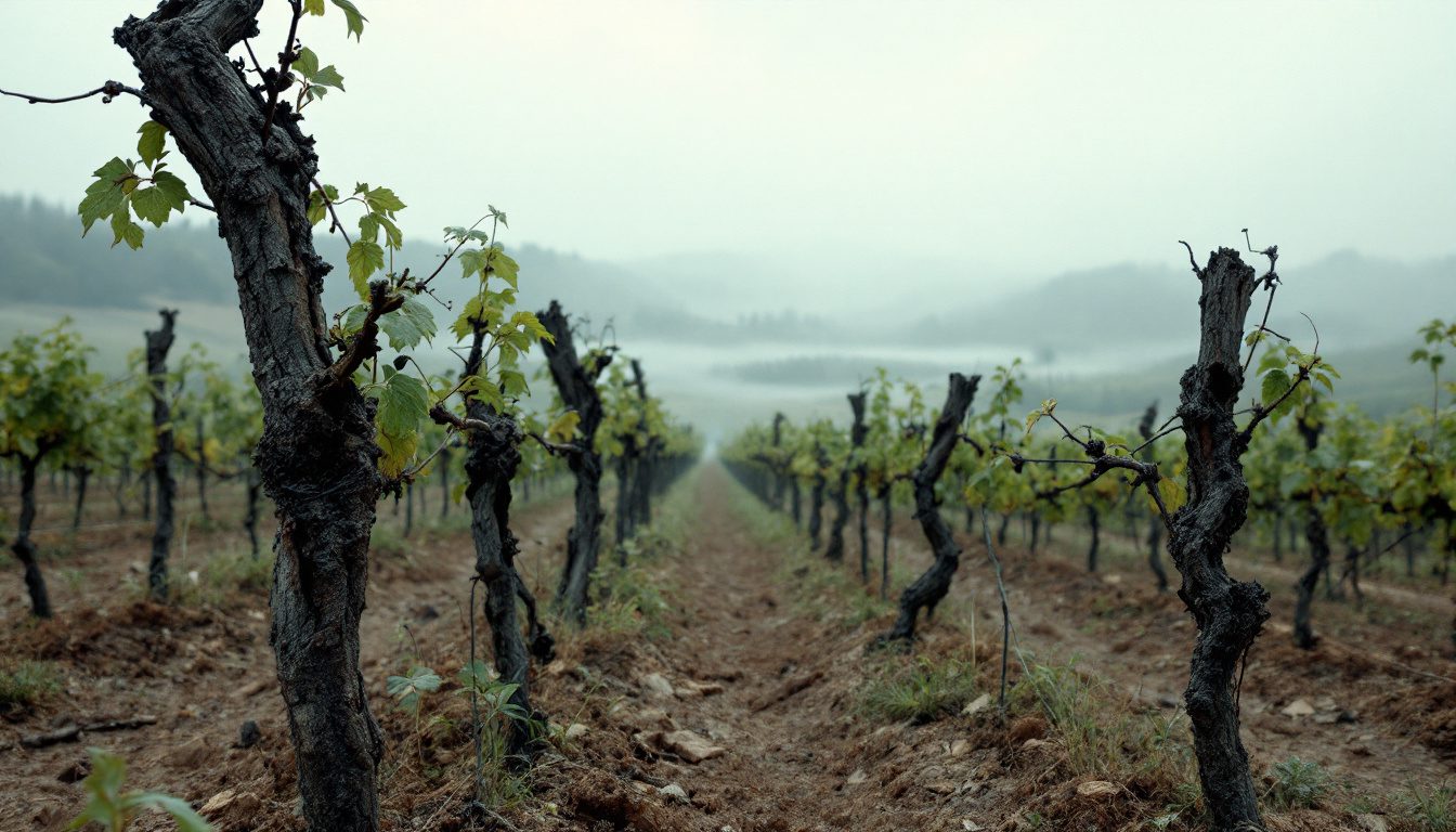 découvrez l'impact alarmant des conditions climatiques sur les vignes en bourgogne avec l'exemple poignant de 30 ceps gravement endommagés chez le président des vignerons bourguignons. une analyse de la situation qui souligne les défis auxquels fait face la viticulture dans la région.