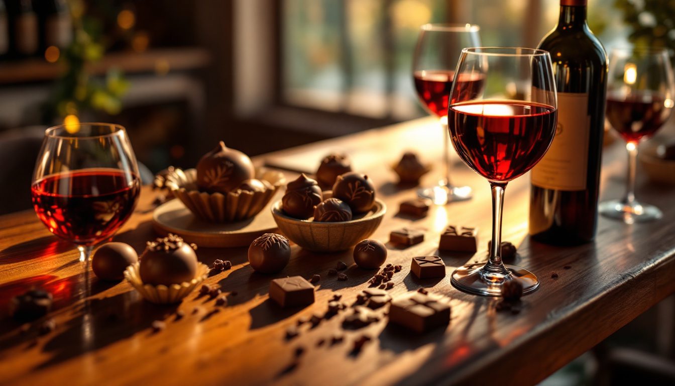 découvrez des expériences gustatives uniques à plœmeur grâce à l'alliance parfaite d'un chocolatier et d'un vinificateur. savourez des créations audacieuses où le chocolat et le vin se rencontrent pour éveiller vos sens.