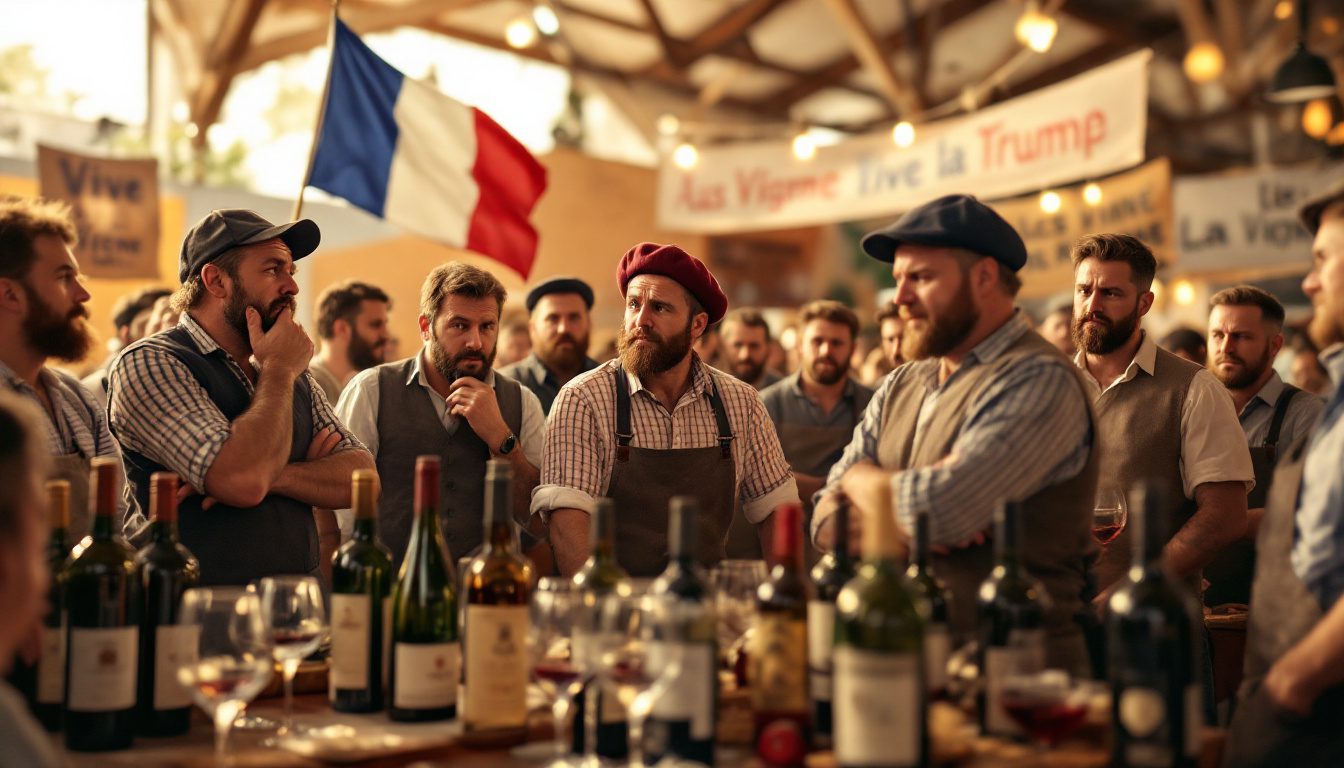 découvrez comment les vignerons de vannes réagissent aux nouvelles taxes sur les vins français imposées par trump, lors du salon 'aux vignobles'. une analyse des conséquences sur le secteur viticole et des témoignages poignants de viticulteurs en émoi face à cette situation.