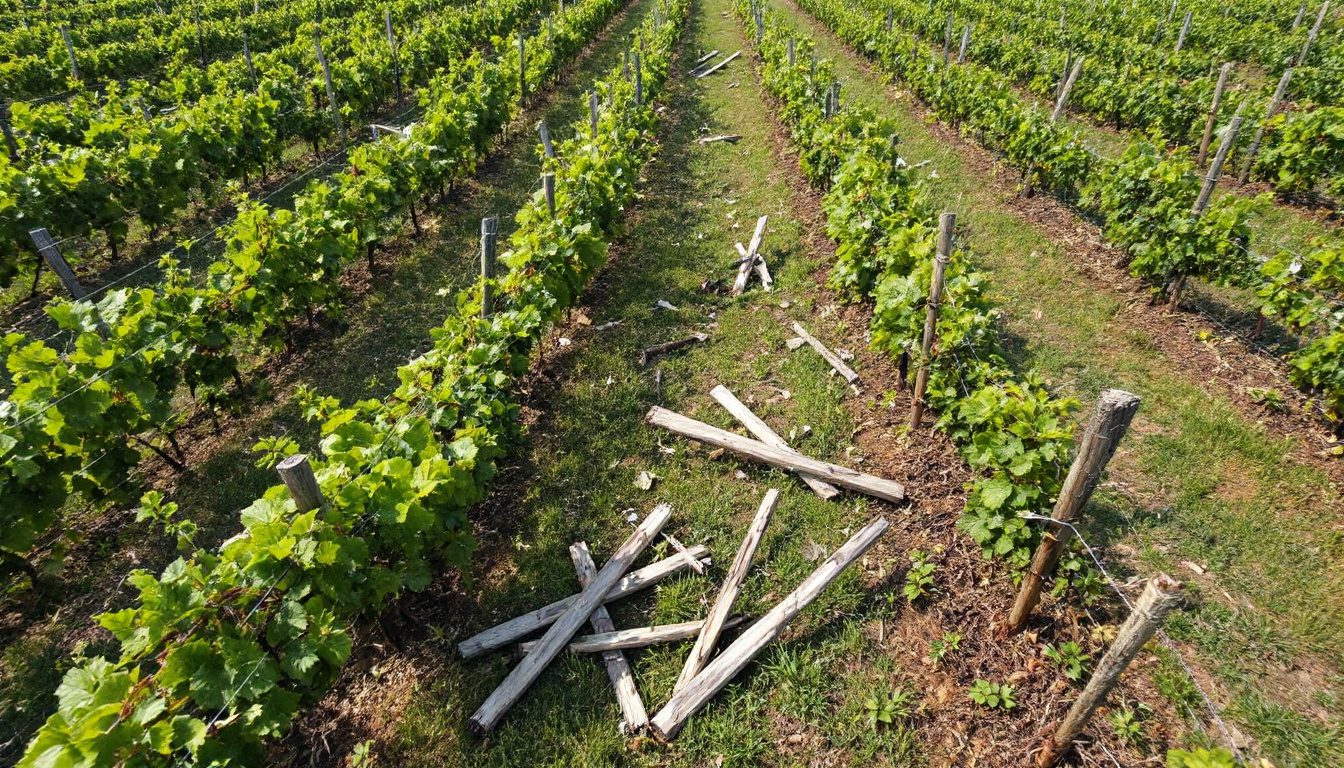 découvrez l'histoire poignante d'un viticulteur dont les vignes ont été dévastées et 250 piquets disparus, révélant le désarroi et la colère d'un homme face à la destruction de son travail. une réflexion sur les défis du monde viticole.