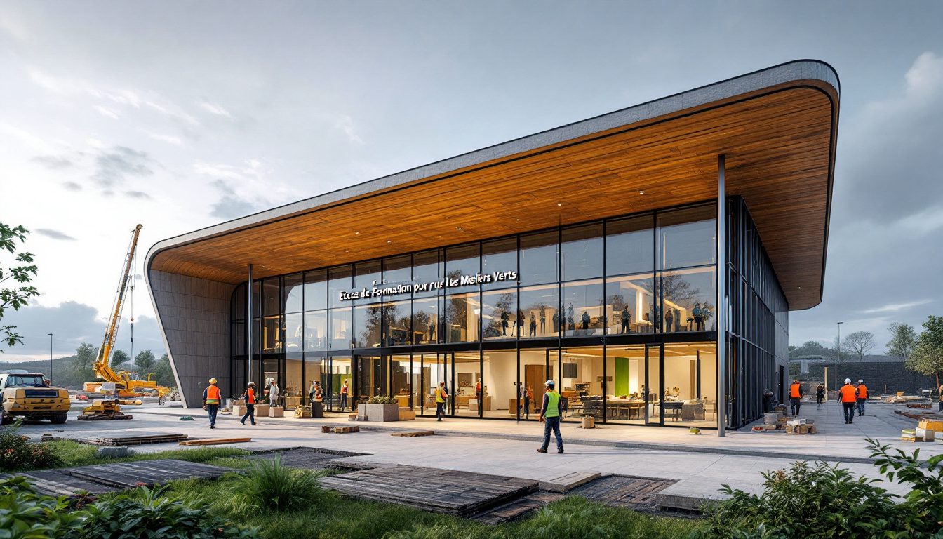 découvrez le futur espace de 1500 m² dédié aux métiers verts, bientôt inauguré au centre ifapme de villers-le-bouillet. une vidéo immersive vous plonge dans cet environnement innovant qui met en valeur la formation et l'expertise en développement durable.