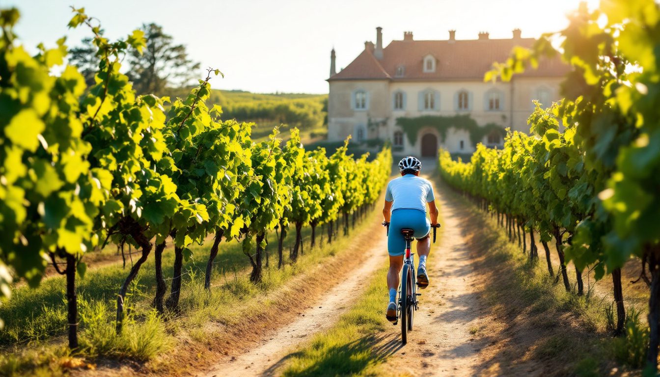 découvrez la beauté des vignobles français en empruntant les routes pittoresques à vélo. vivez une expérience unique alliant nature, culture et gastronomie, tout en explorant des paysages viticoles inoubliables.