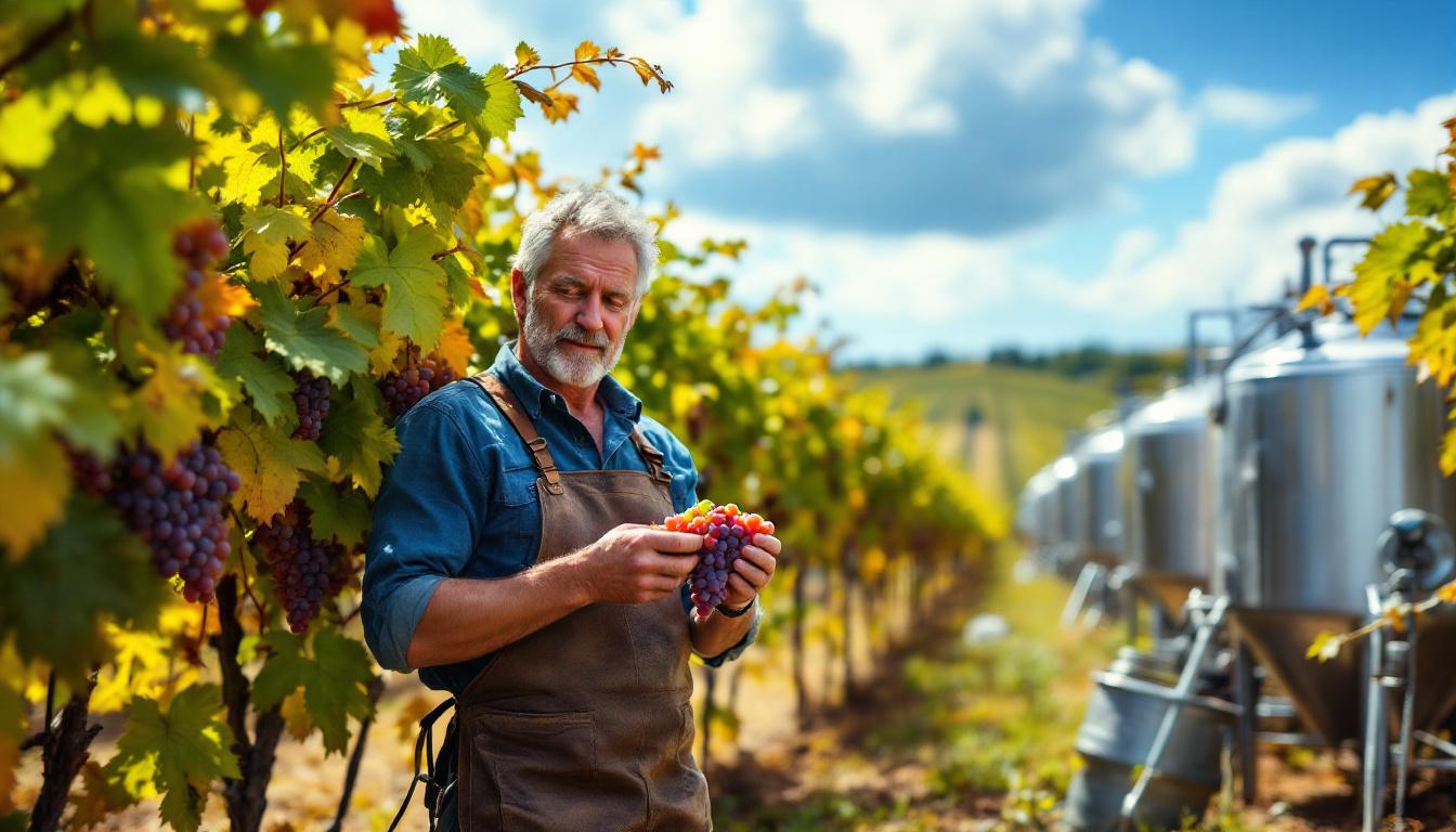 découvrez le parcours d'un viticulteur passionné de côte-d'or qui se prépare à célébrer ses 50 ans de vendanges. suivez-le dans son travail minutieux de surveillance des raisins et de nettoyage des cuves et machines pour assurer une récolte de qualité exceptionnelle.
